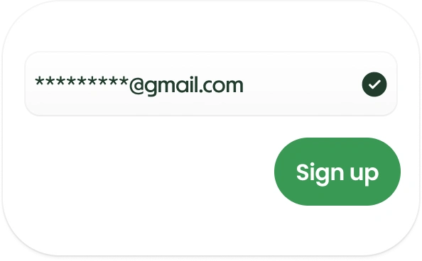 Sign up screen for creating an affiliate account