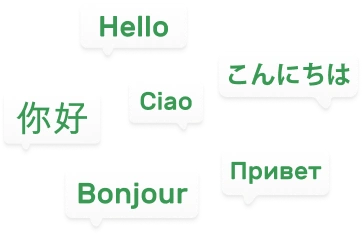 Multi-language support for global customers
